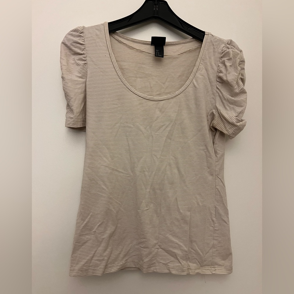Extra Baggy Women's Cream Puff Sleeve Top